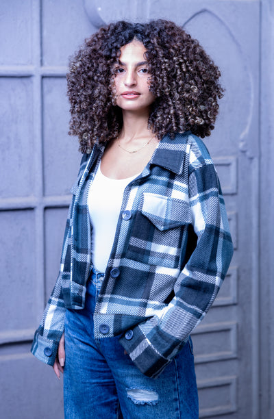Plaid Blue Jacket