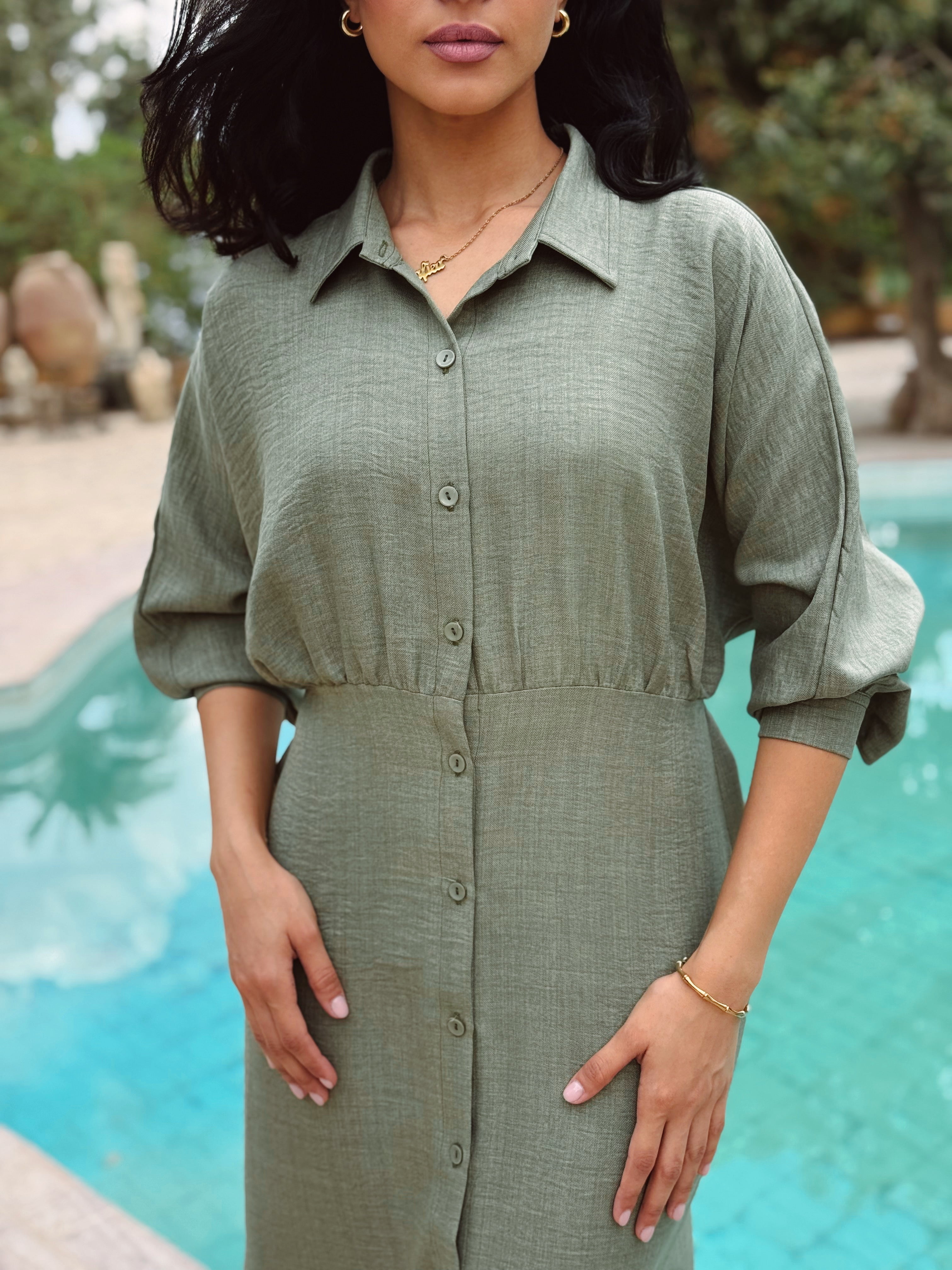 Linen Shirt Dress