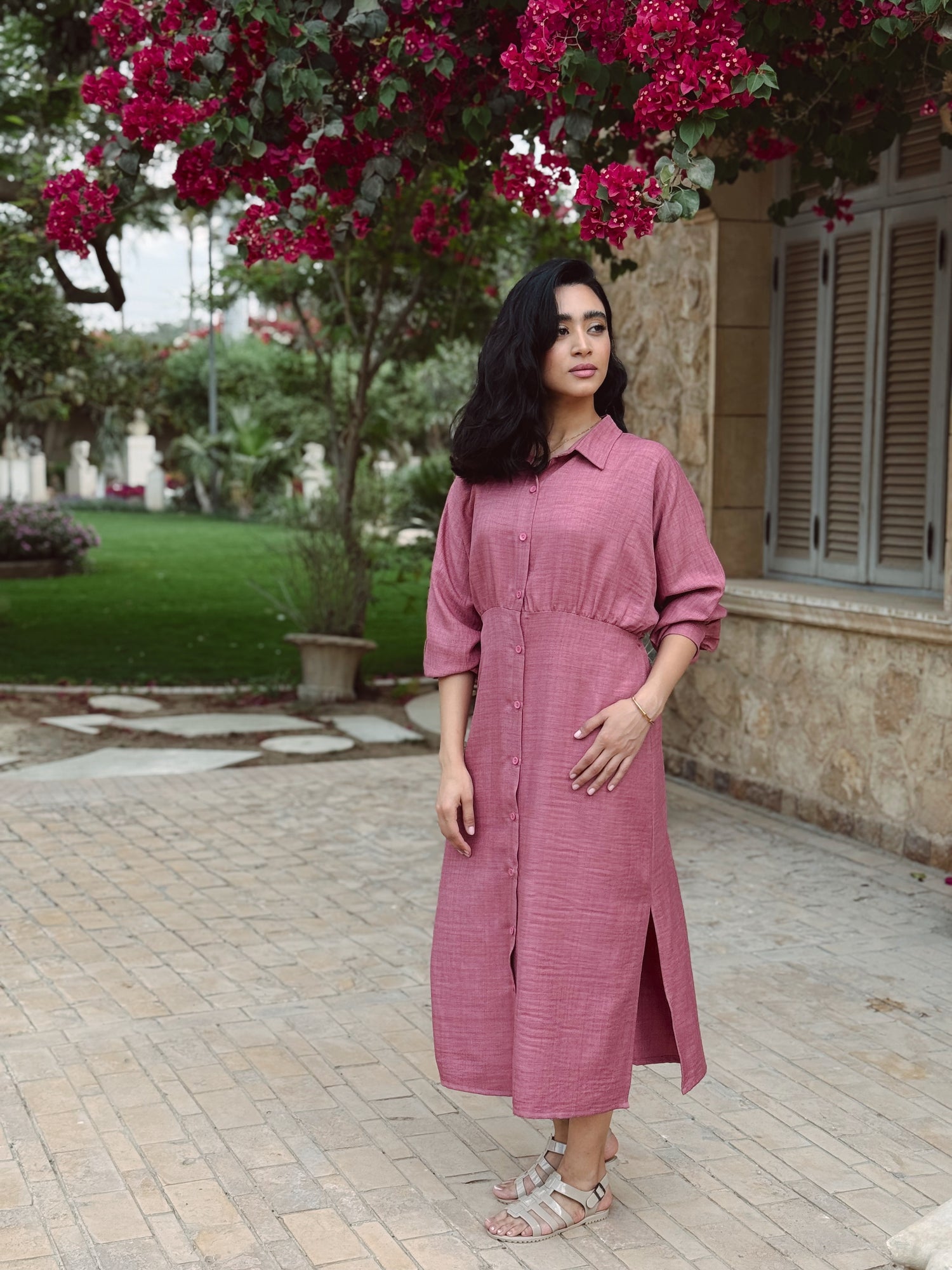 Linen Shirt Dress