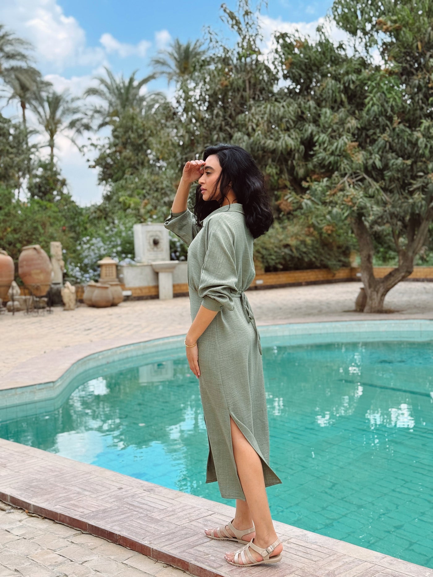 Linen Shirt Dress