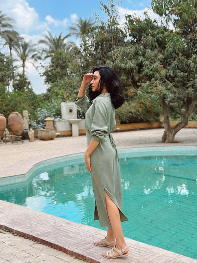 Linen Shirt Dress