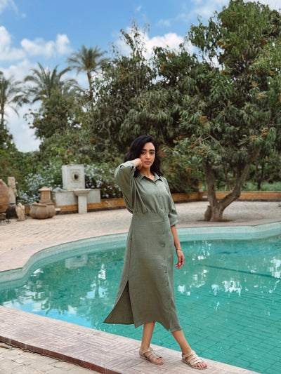 Linen Shirt Dress